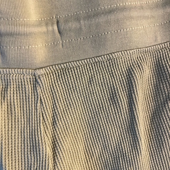 MATE The Label Pants Green Waffle Wide-Leg Crop Pant Organic Cotton 1X - Picture 8 of 10